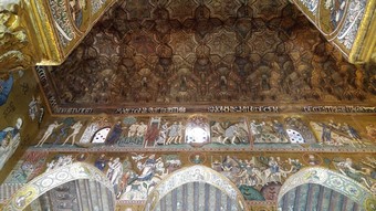 Větší verze po kliknutí. Palermo: Norman Palace - Cappella Palatina
